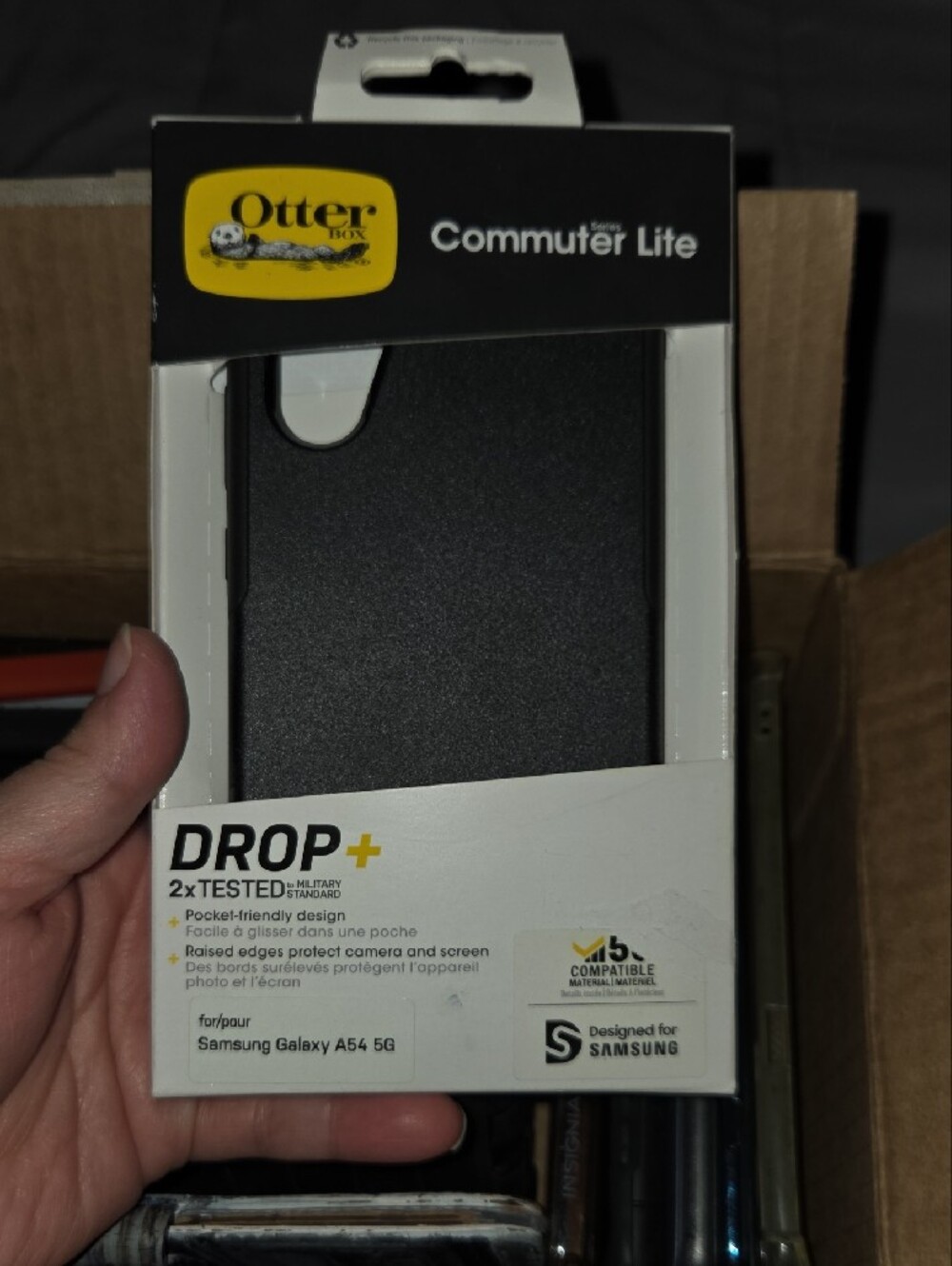 OtterBox Commuter Lite Case for Samsung Galaxy A54 5G - Black Open Box NWT